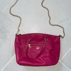 Pink coach purse